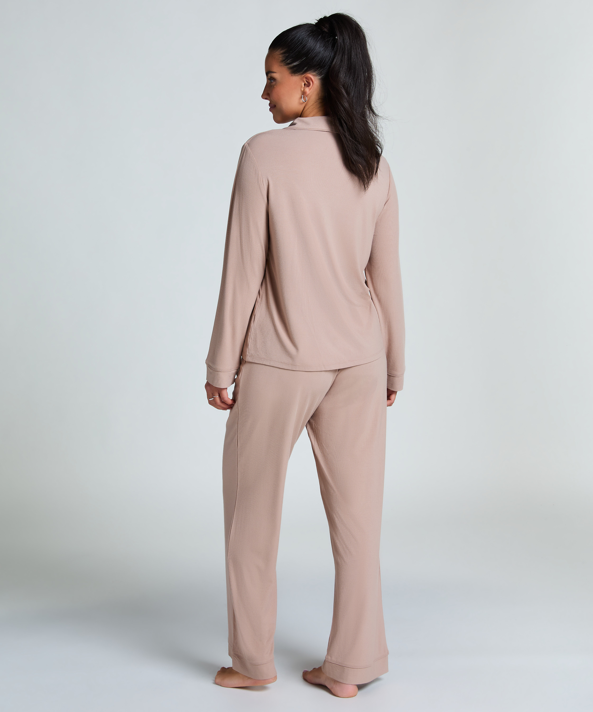 Chemise côtelée Essential, Beige, main