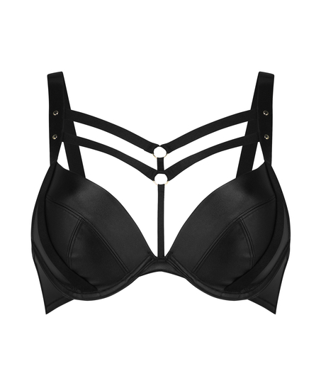 Soutien-gorge à armatures préformé push-up Shadow, Noir