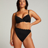 Slip de Bikini Rio Scallop, Noir