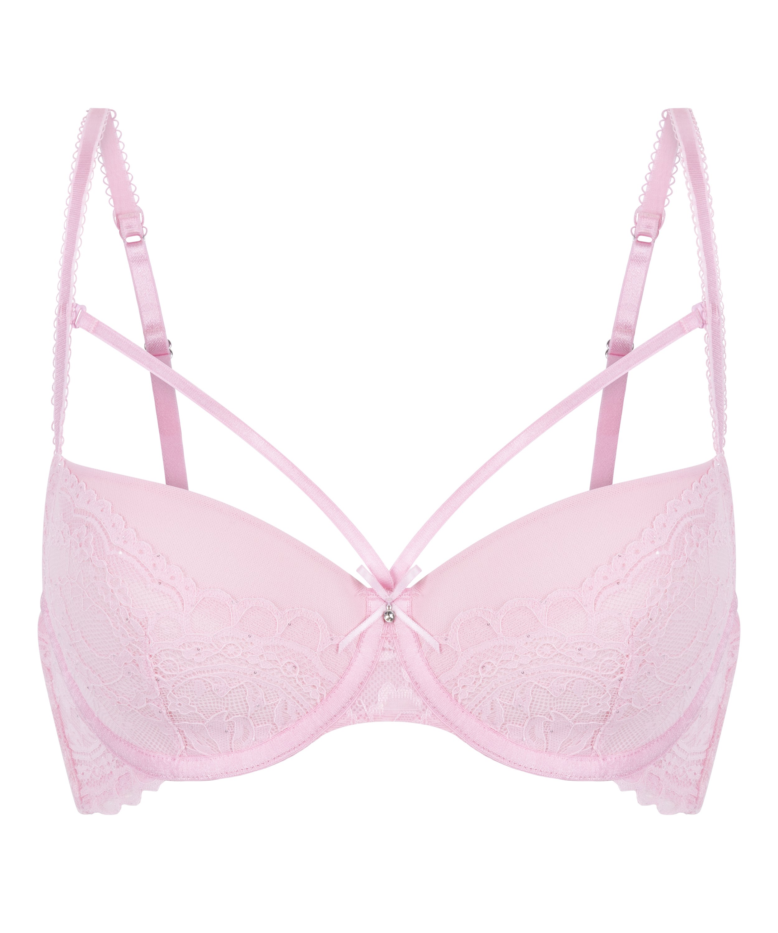 Soutien-gorge à armatures préformé Isadora, Rose, main
