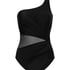 Maillot de bain Shaping Shell Mesh, Noir