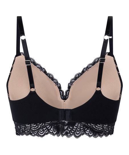Soutien-gorge sans armatures préformé Andrea, Noir