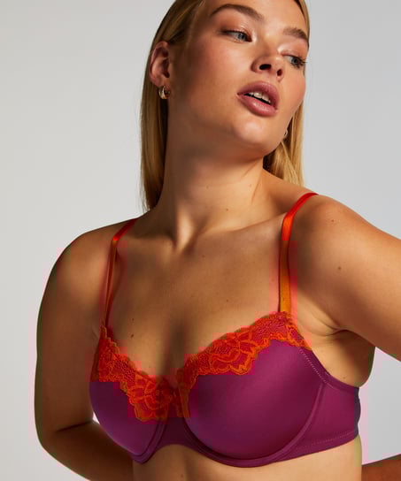 Soutien-gorge à armatures préformé Lace & Shine, Rose