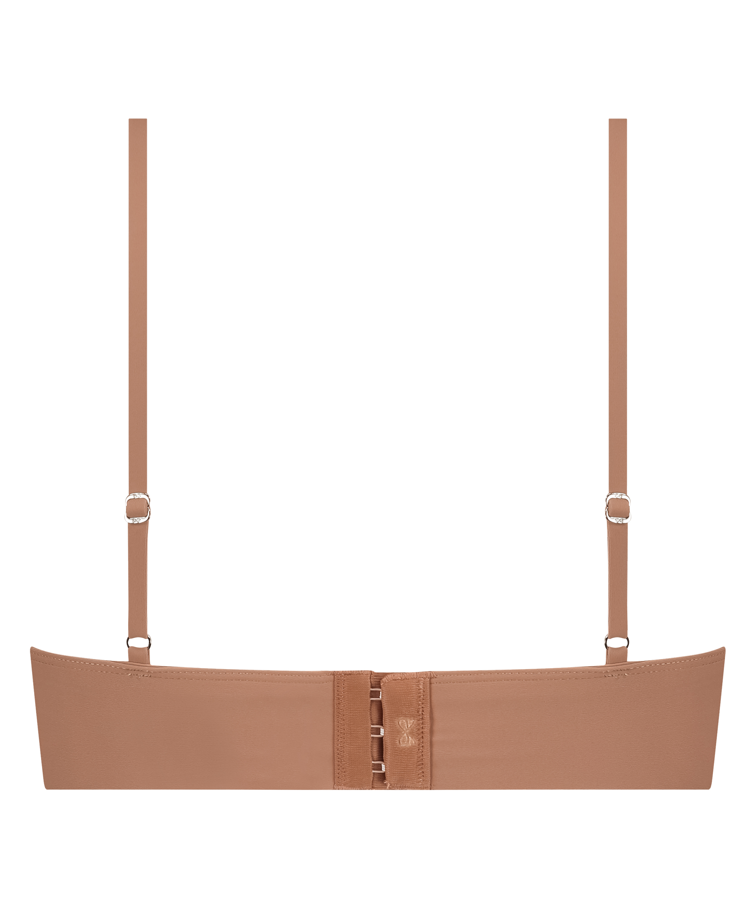 Triangle Brassière Smooth, Marron, main