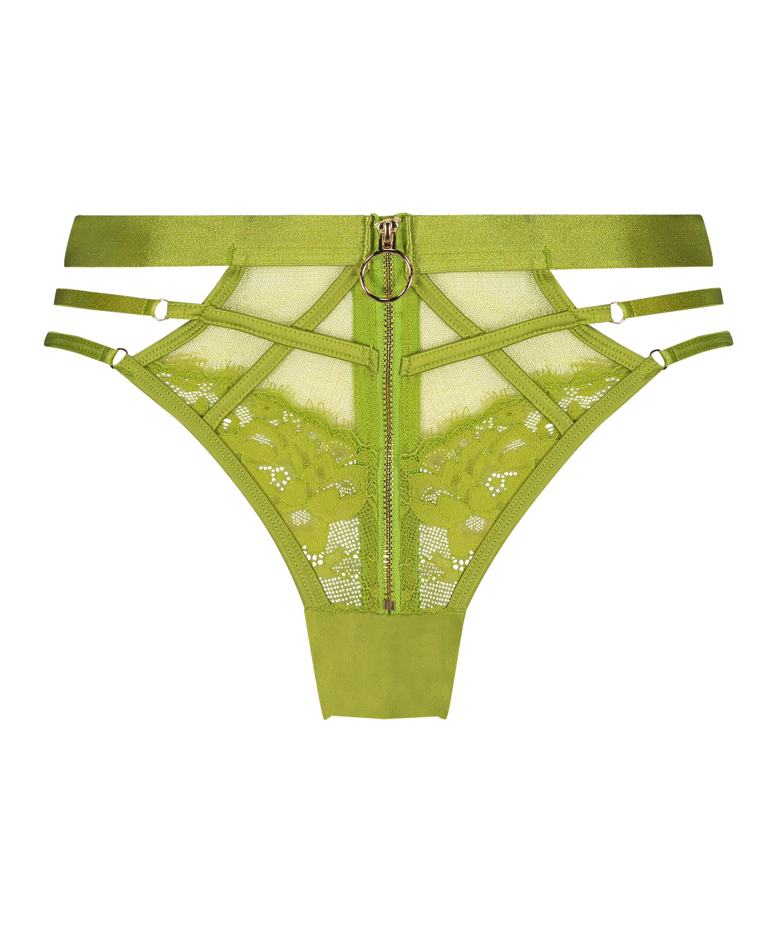 Slip br&eacute;silien Sable, Vert, main