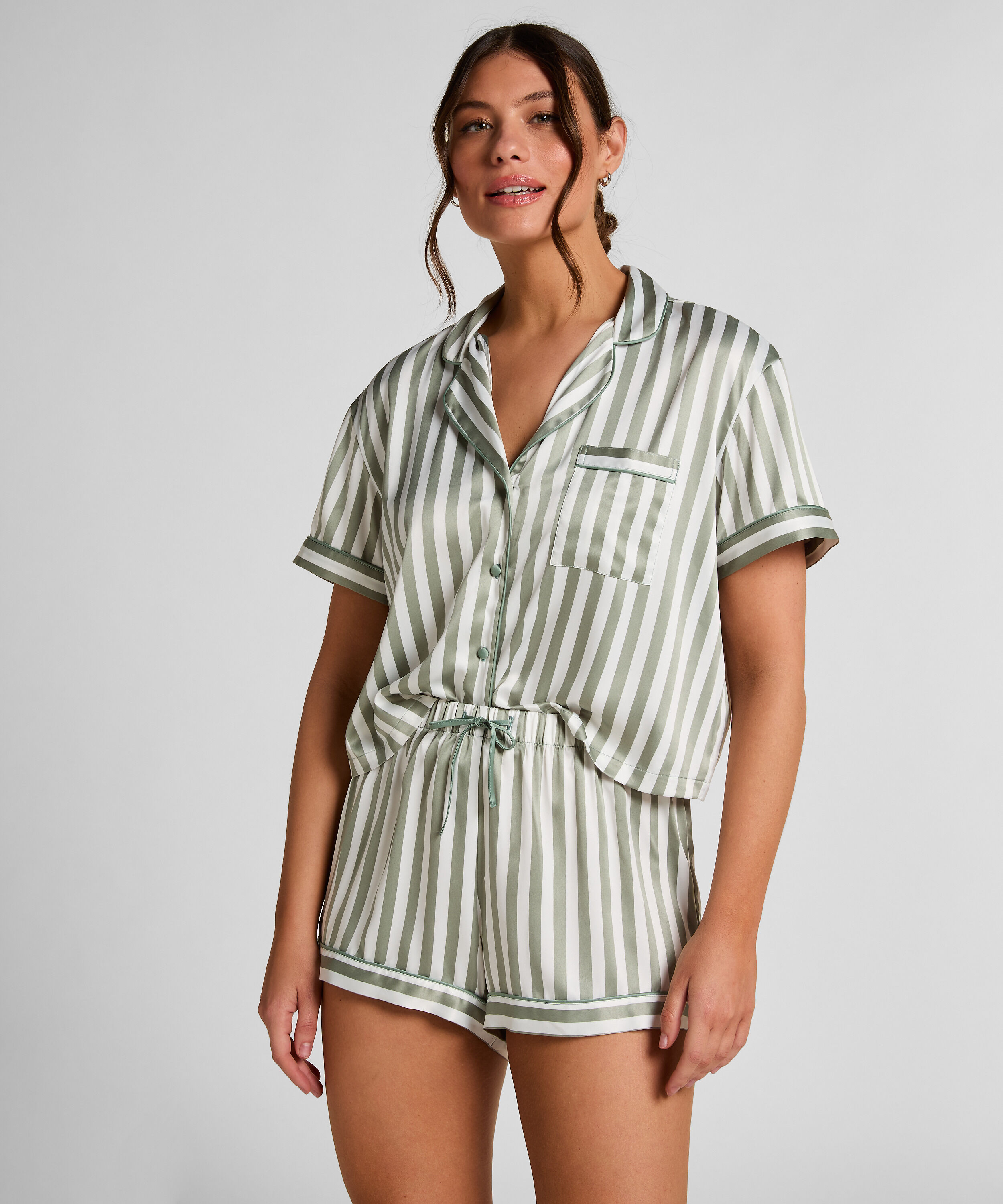 Pyjama en satin, Vert Pyjama en satin, Vert
