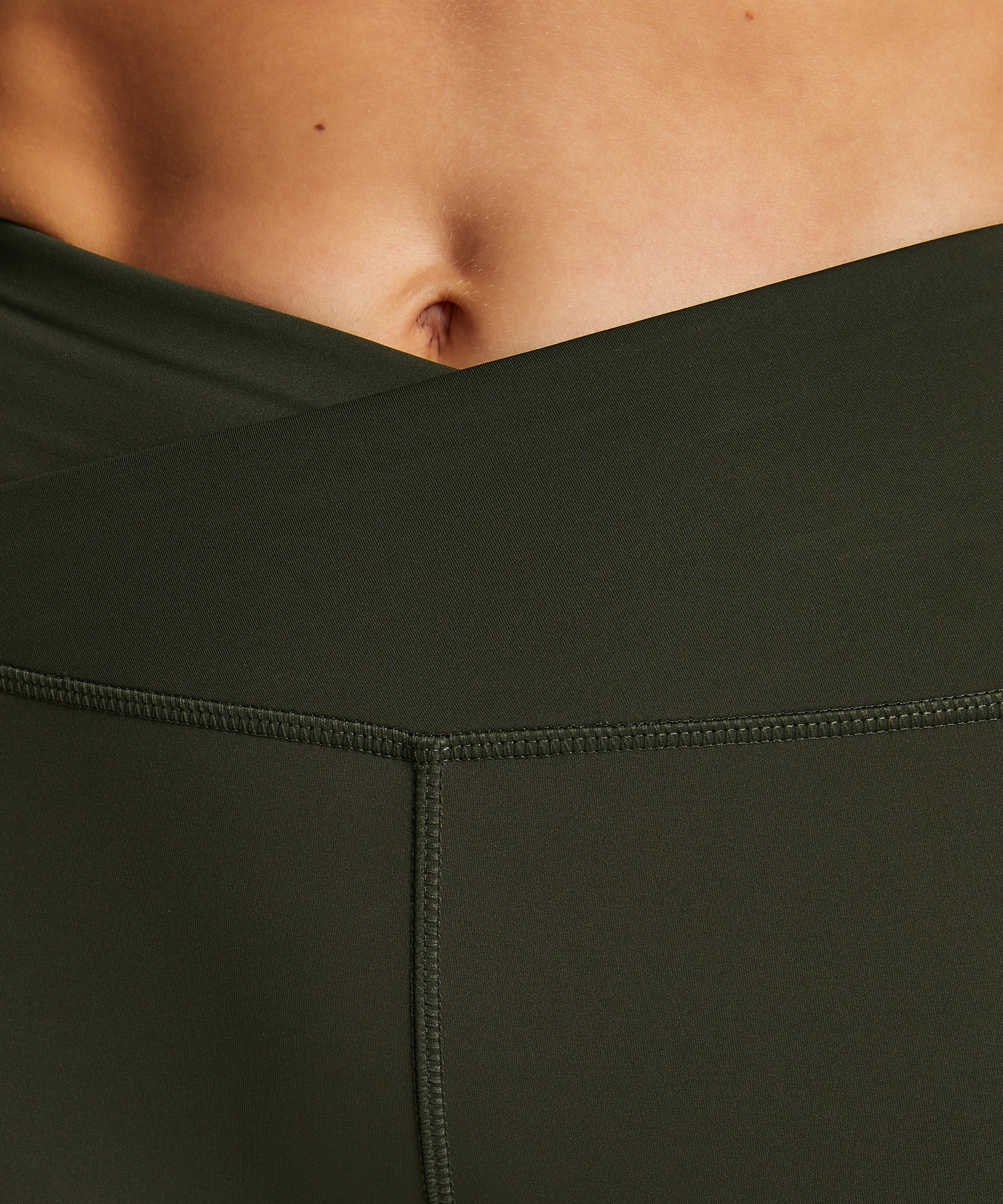 HKMX Legging croisé à taille haute, Vert, main