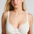 Soutien-gorge à armatures non-préformé en maille, Blanc
