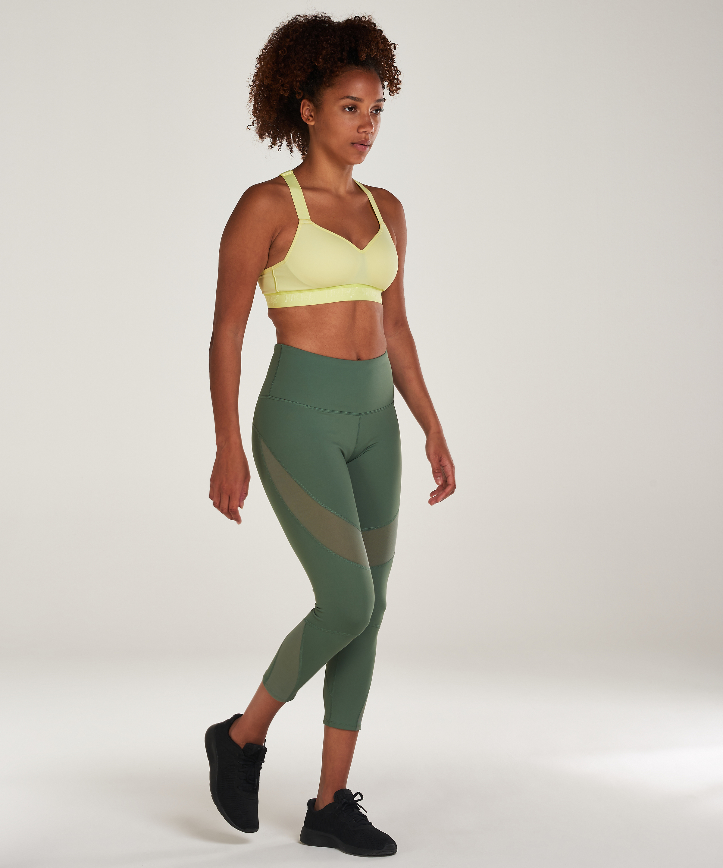 Legging taille haute capri mesh HKMX, Vert, main