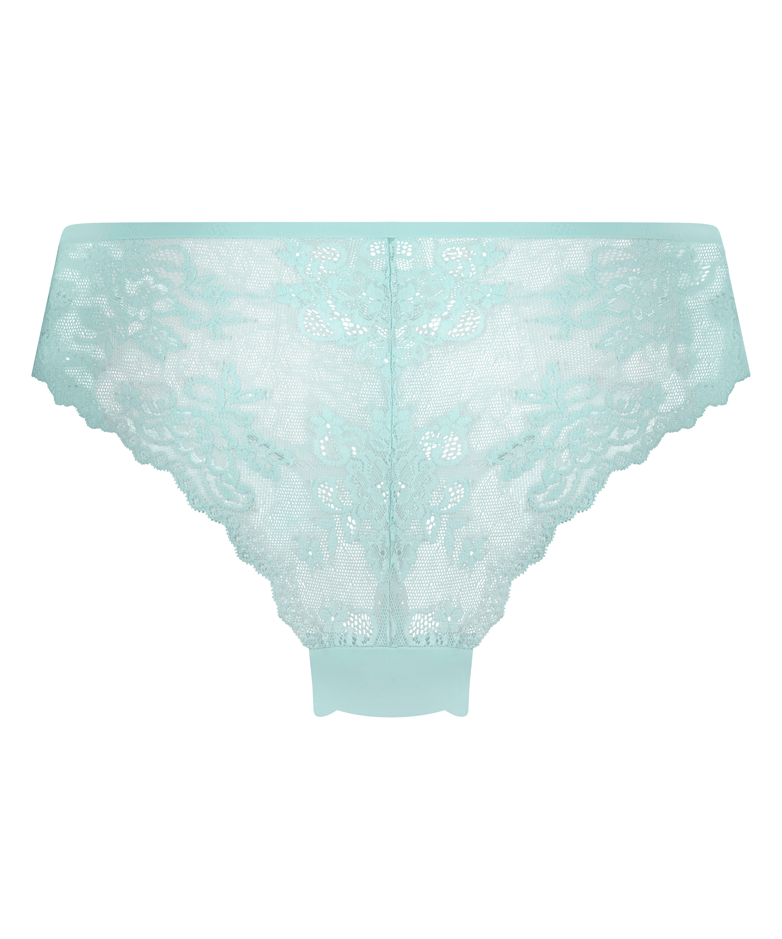 Slip brésilien Invisible Lace Back, Bleu, main