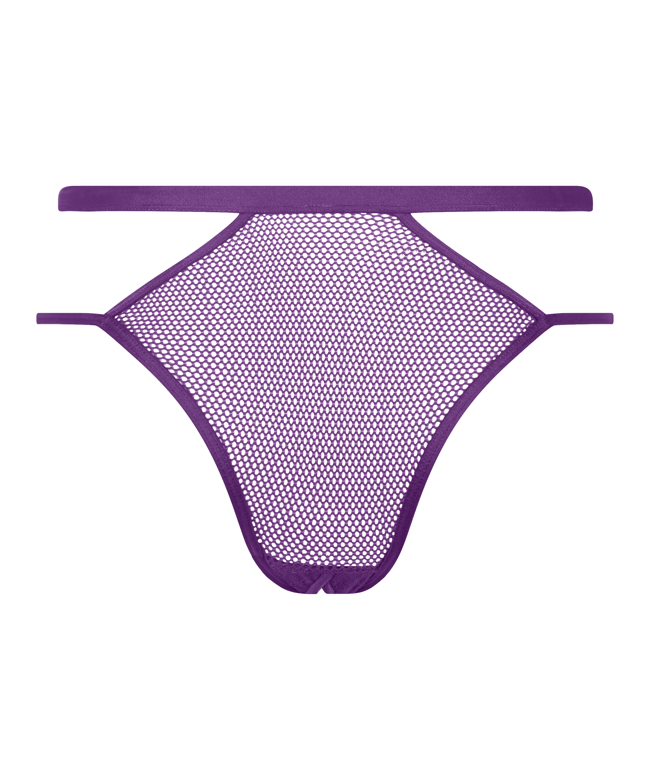 Slip brésilien ouvert Sadie, Violet, main