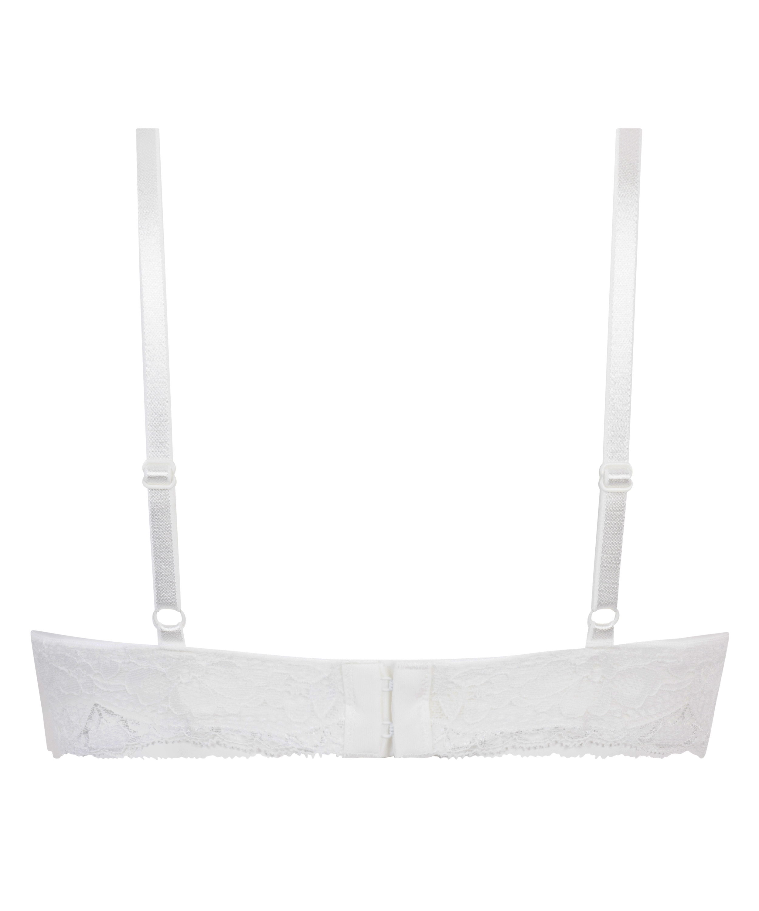 Soutien-gorge à armatures maximiseur préformé Marine, Blanc, main