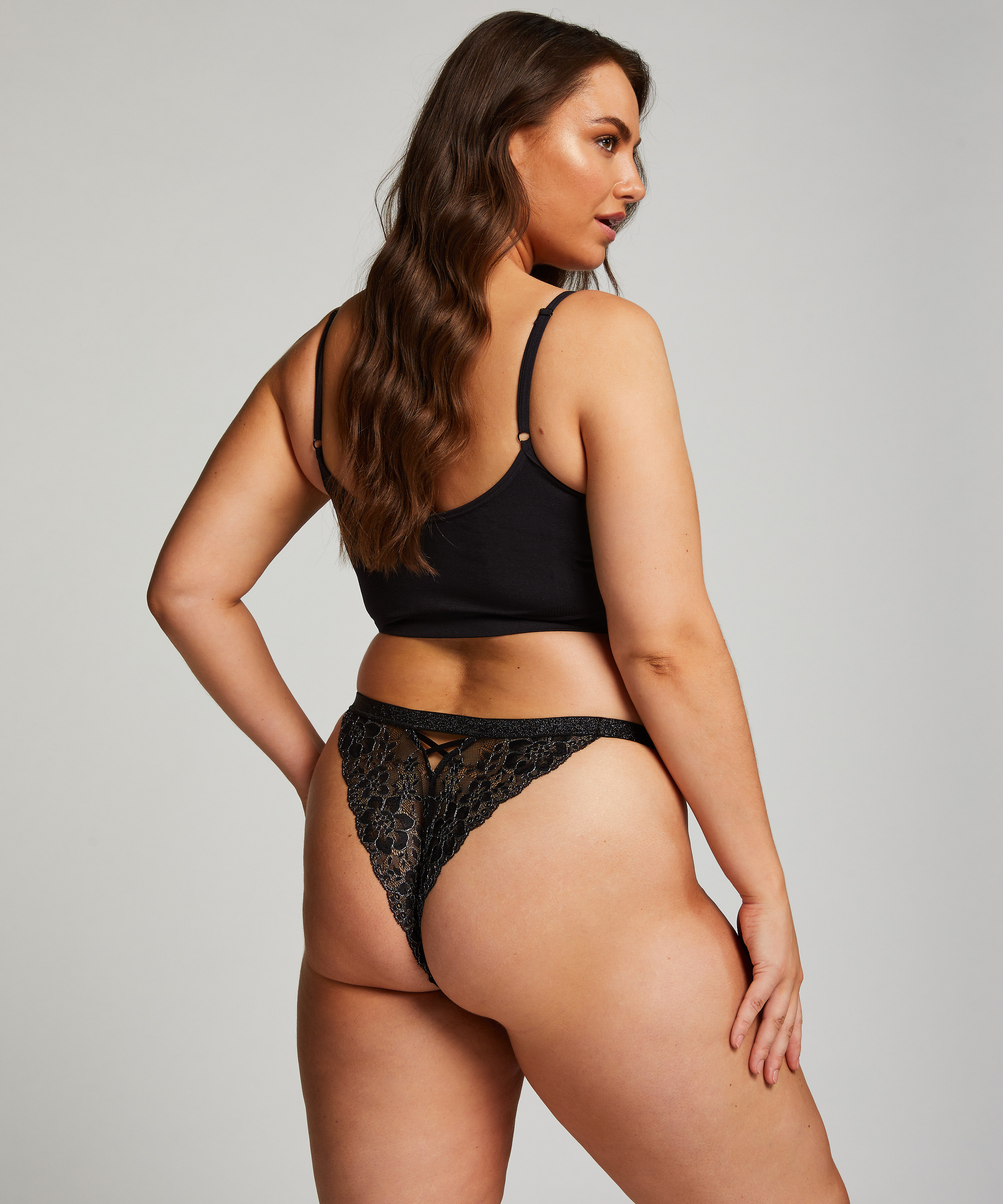 Slip brésilien Dewi, Noir, main