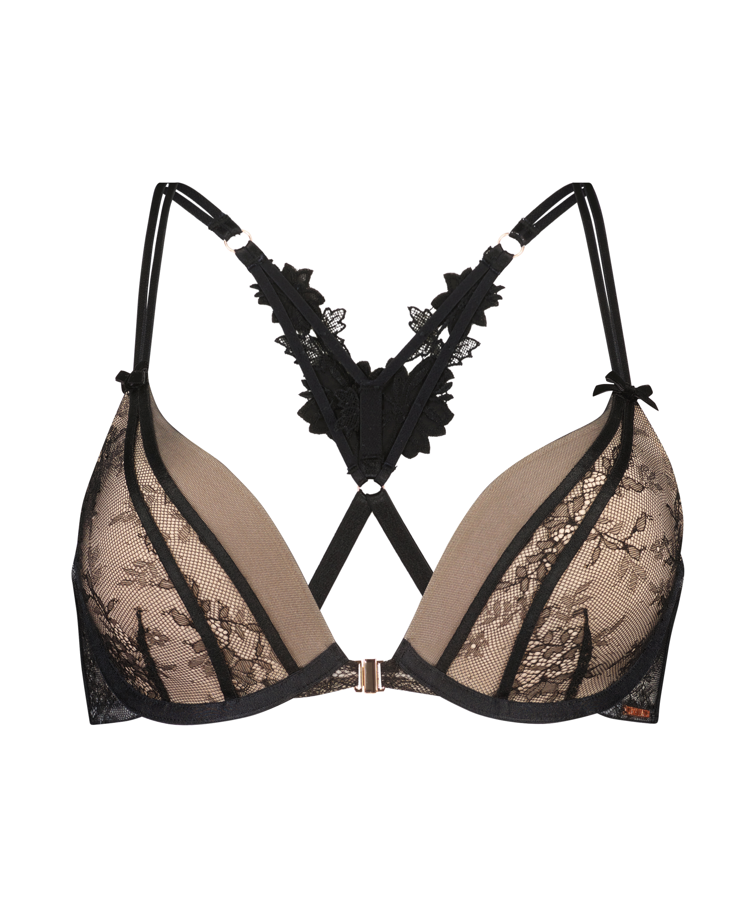 Soutien-gorge à armatures préformé push-up Kelsey Lucy Hale, Noir, main
