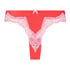 Slip brésilien Lace & Shine, Rouge