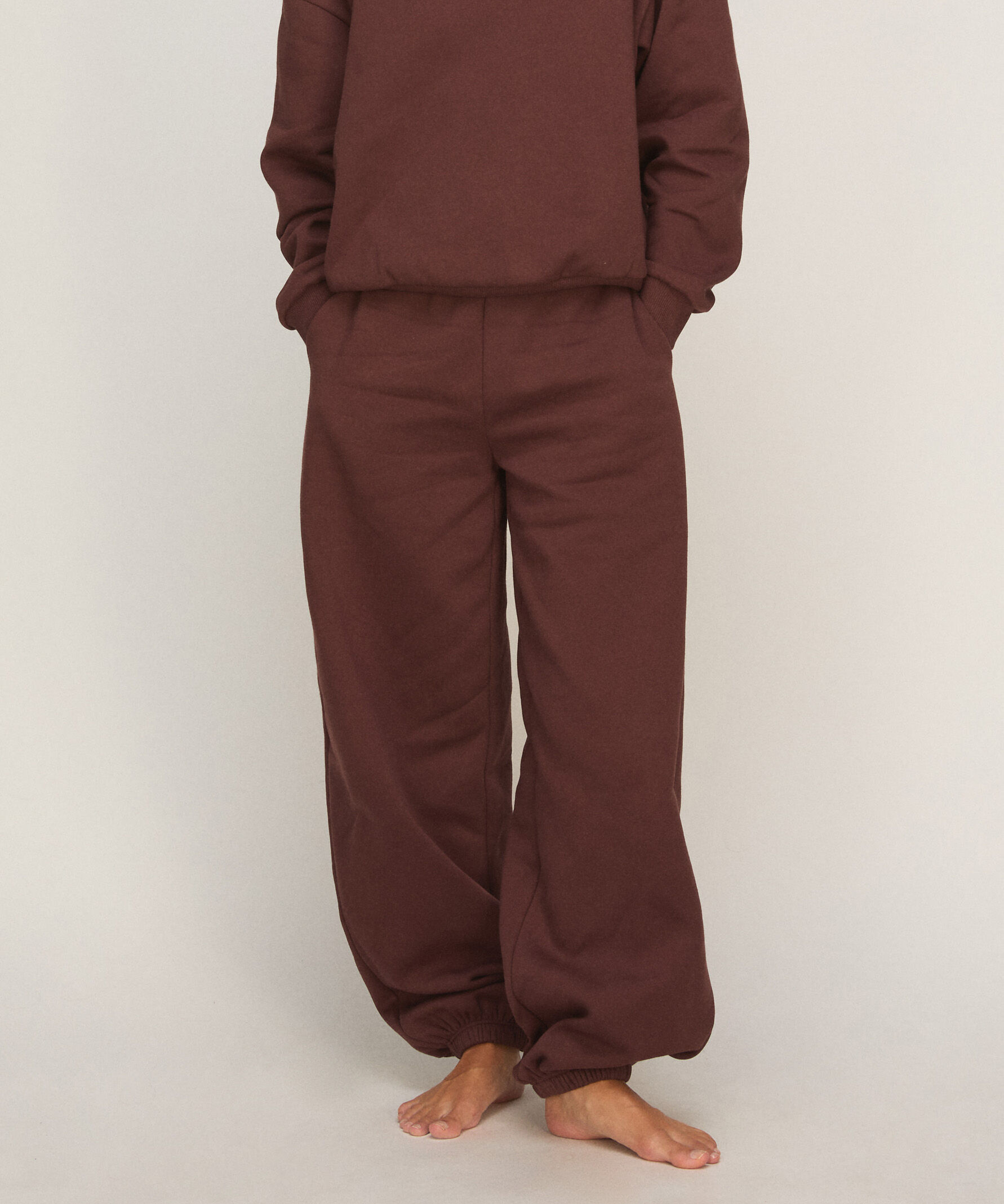 Pantalon Jogger en Molleton Brossé