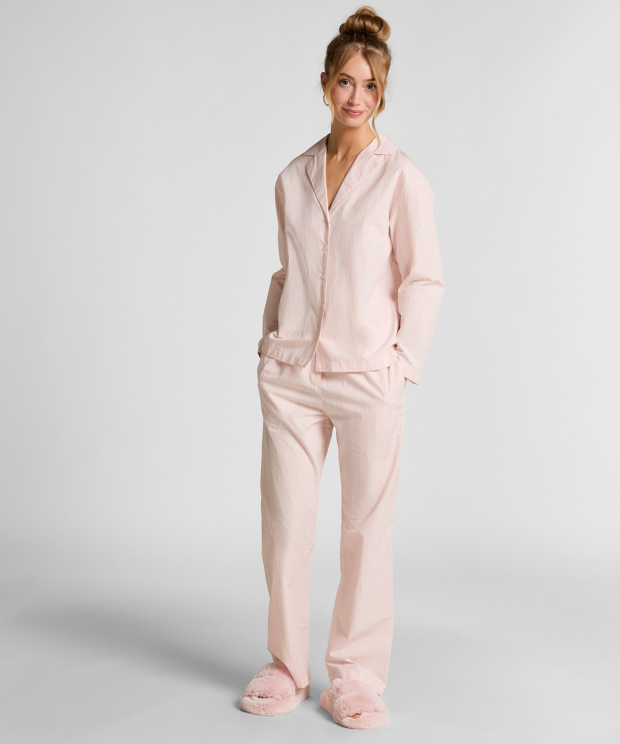Pantalon de pyjama Coton Poplin, Rose Pantalon de pyjama Coton Poplin, Rose