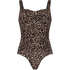 Maillot de bain Leopard, Beige