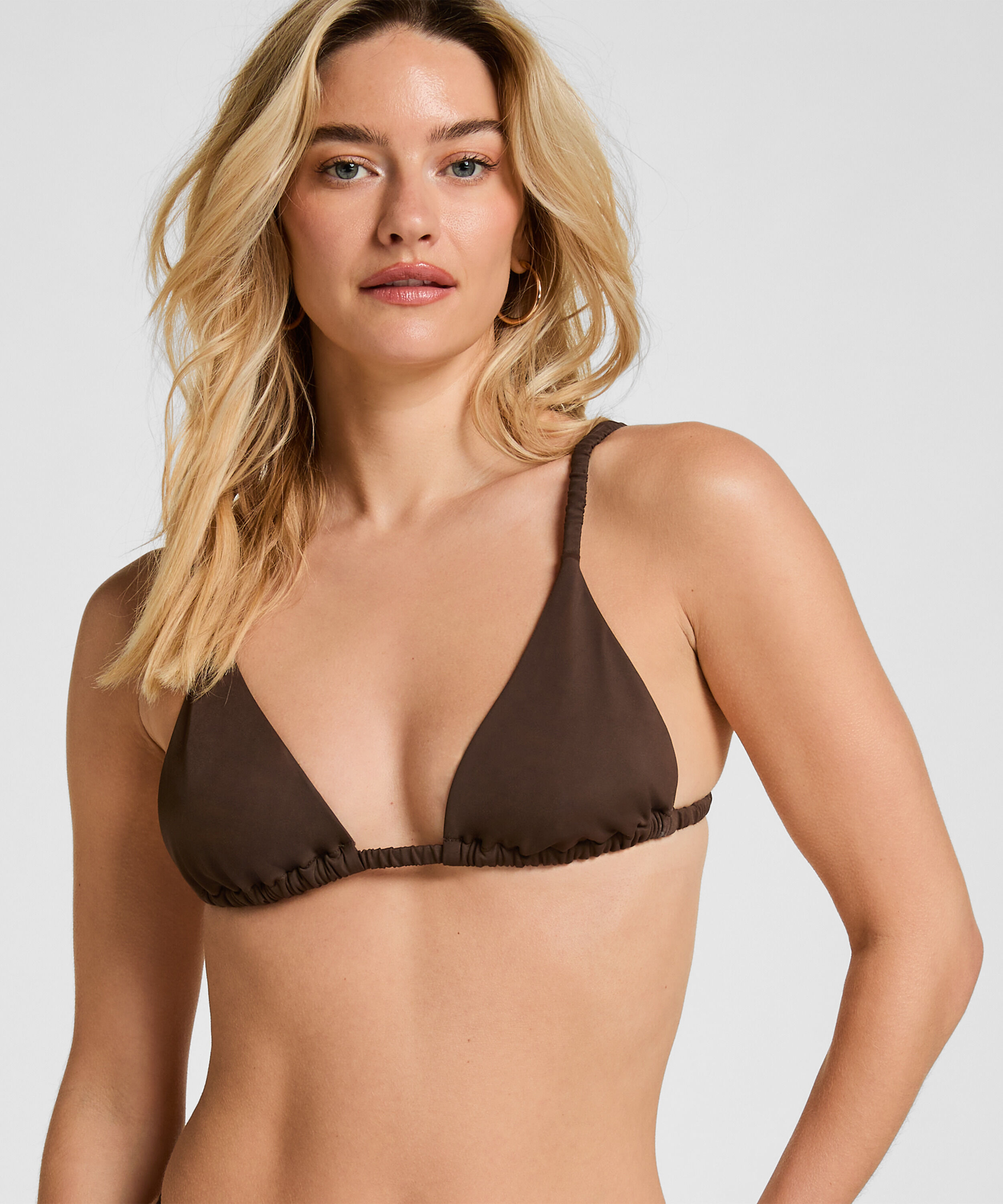 Haut de bikini triangle Riva, Marron Haut de bikini triangle Riva, Marron