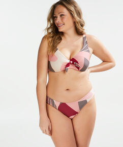 Rio Bas de bikini Print Game, Rose