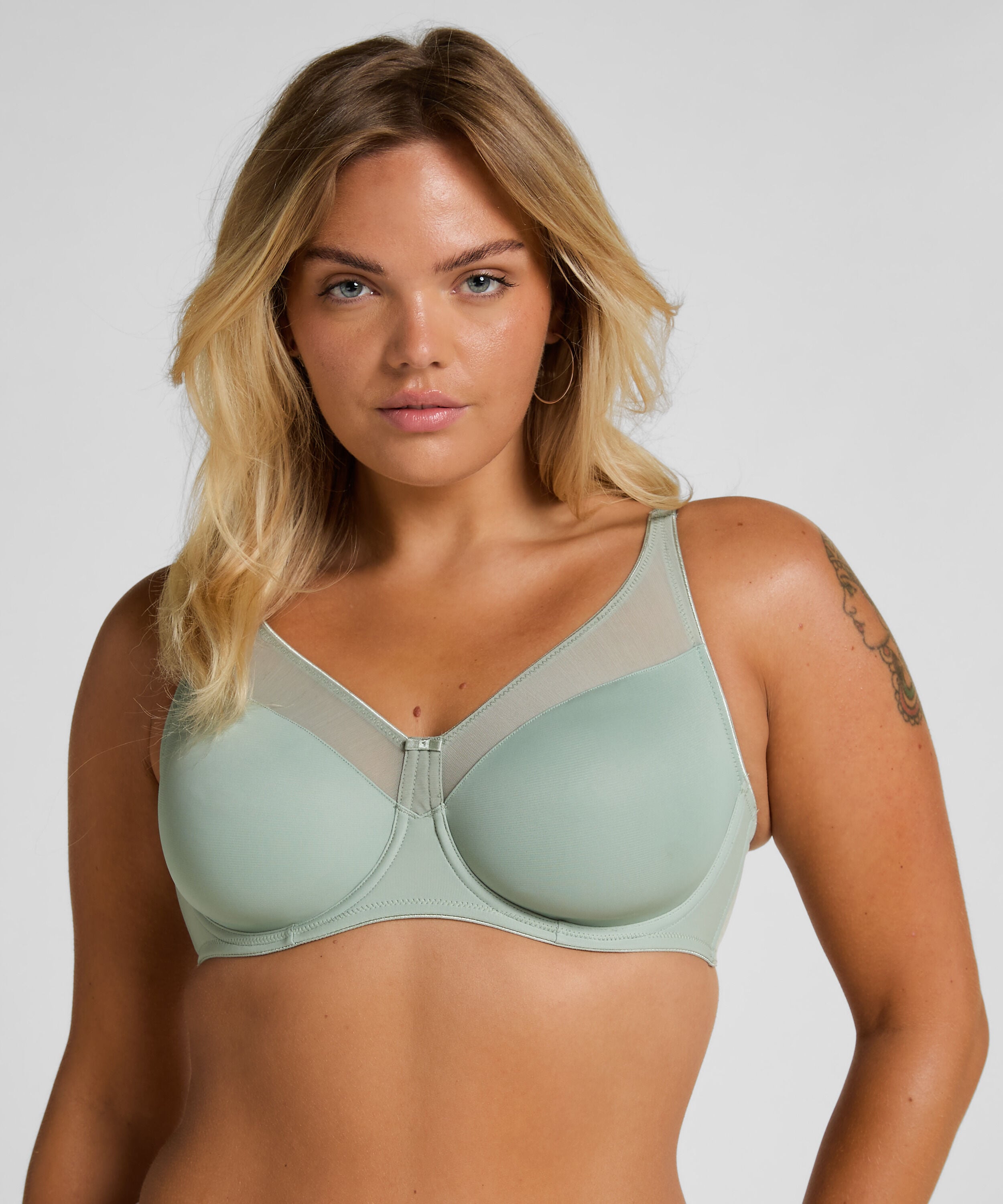 Soutien-gorge à armatures non-préformé minimiseur Nina, Vert Soutien-gorge à armatures non-préformé minimiseur Nina, Vert