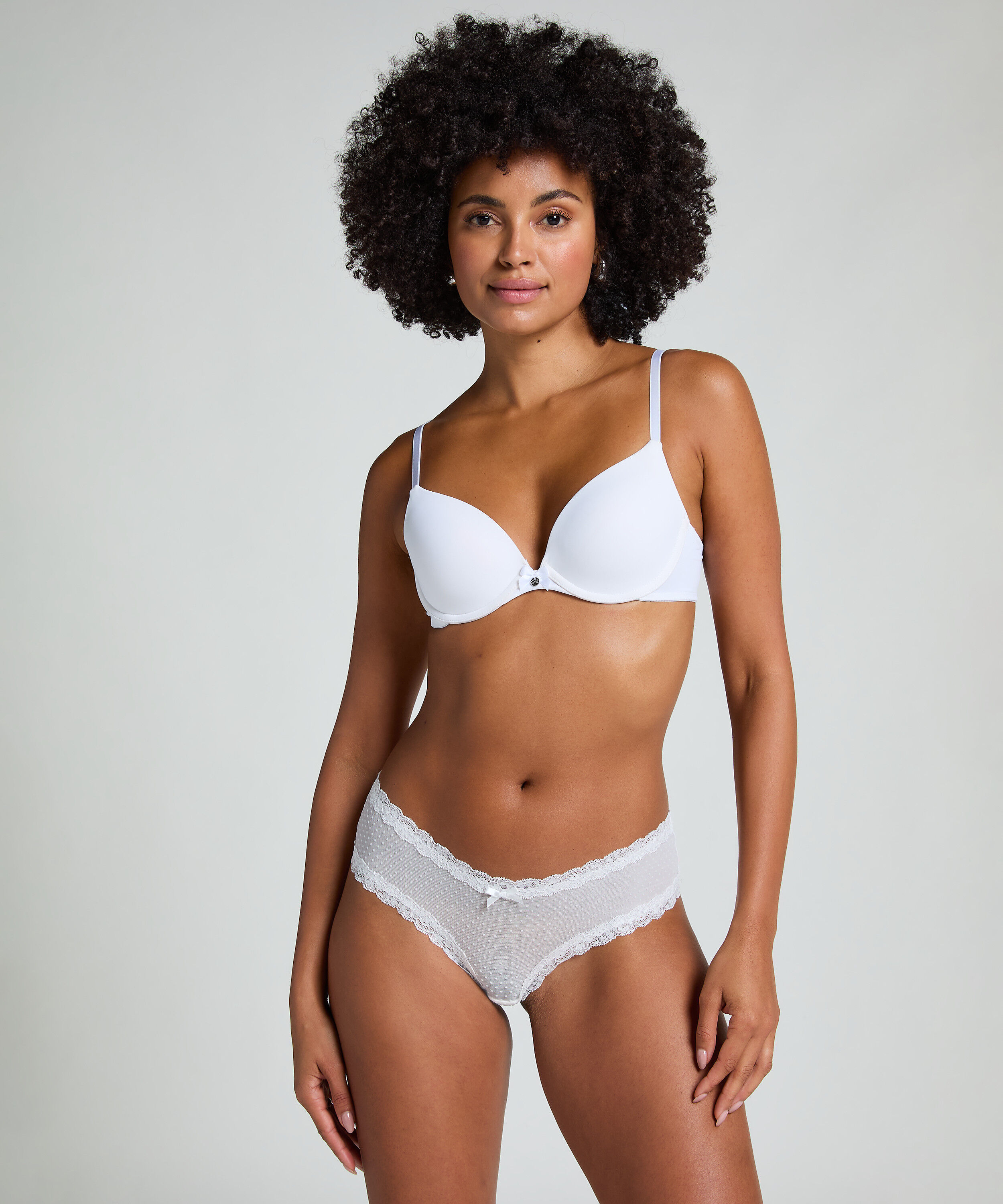 Slip brésilien V-shape mesh, Blanc Slip brésilien V-shape mesh, Blanc