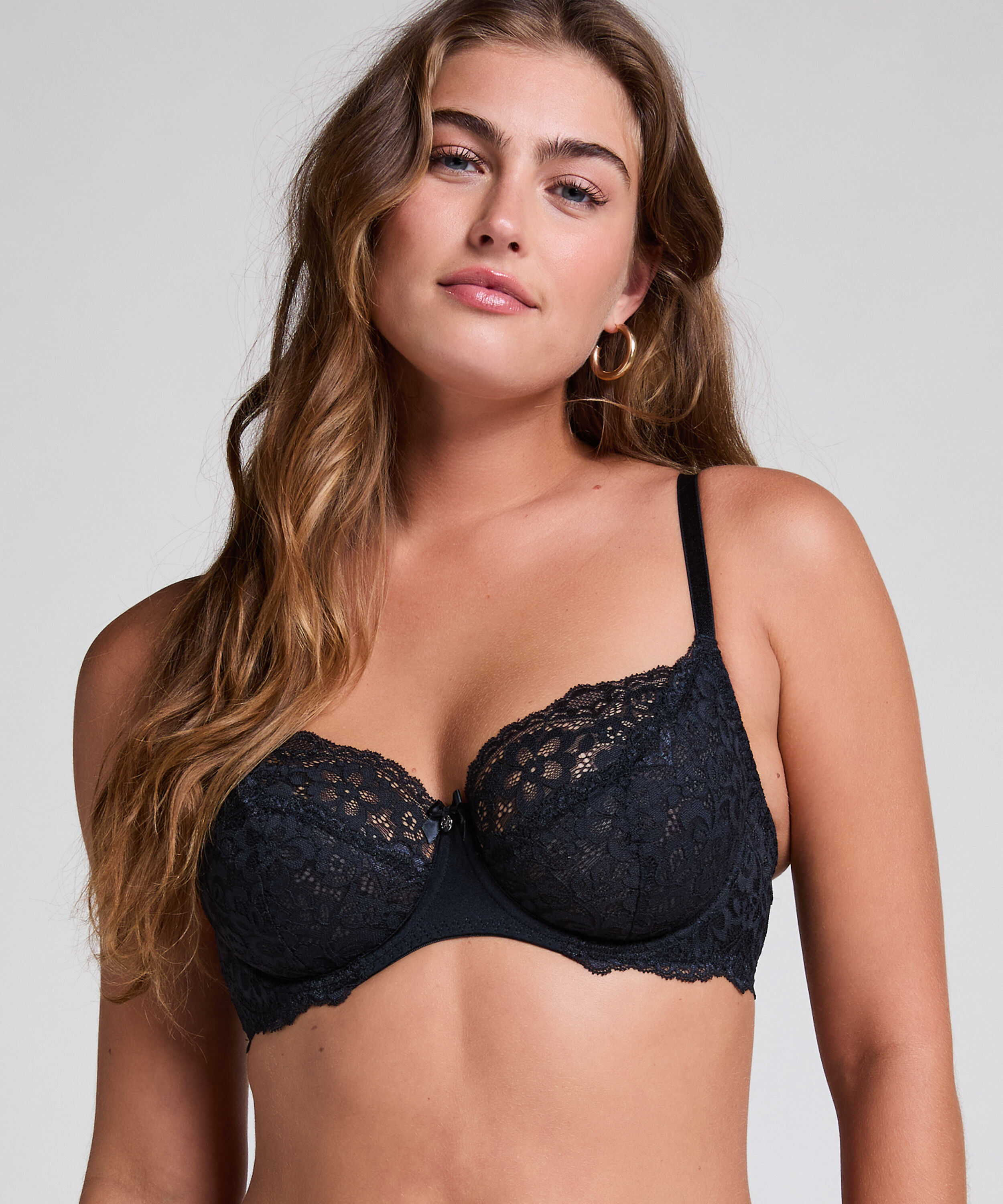 Soutien-gorge &agrave; armatures non-pr&eacute;form&eacute; Marine, Noir