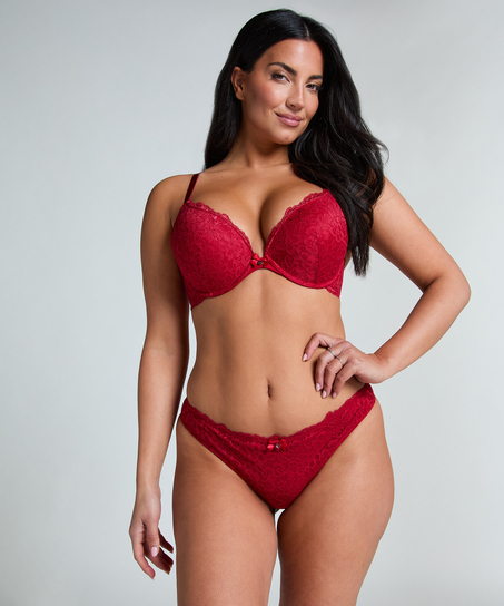 Soutien-gorge à armatures préformé push-up Marine, Rouge