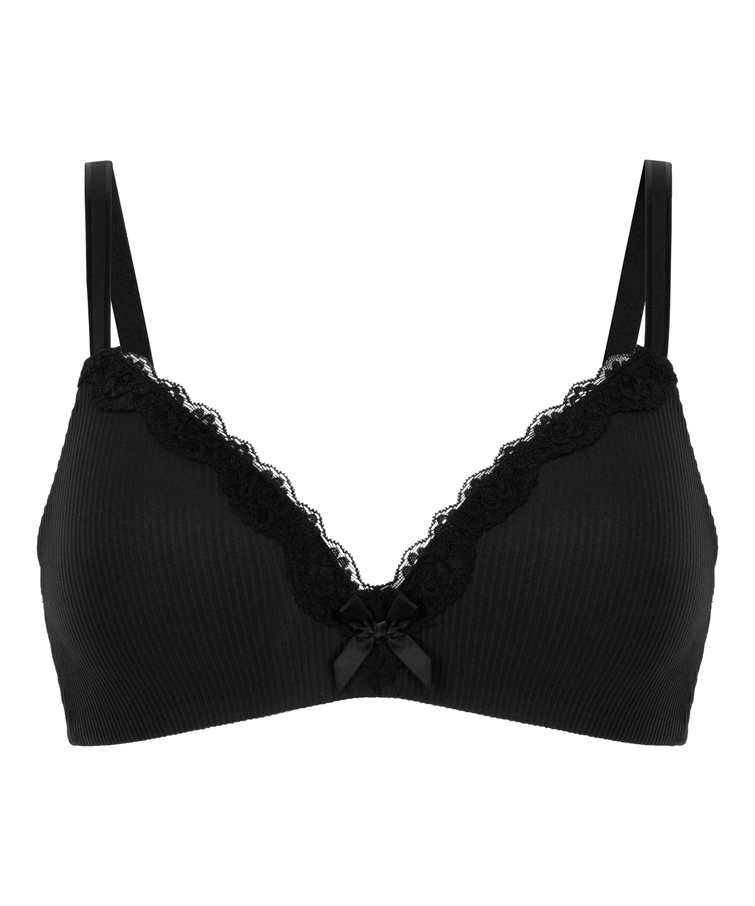 Soutien-gorge sans armature pr&eacute;form&eacute; Lola, Noir