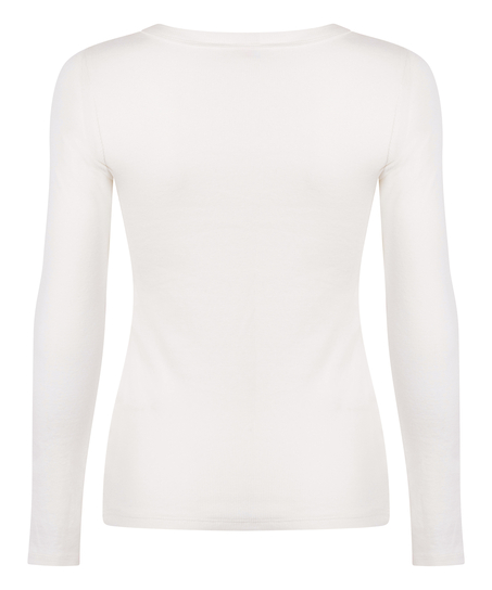 Top de pyjama Coton, Blanc