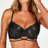 Soutien-gorge bustier rembourré à armatures Mila, Noir