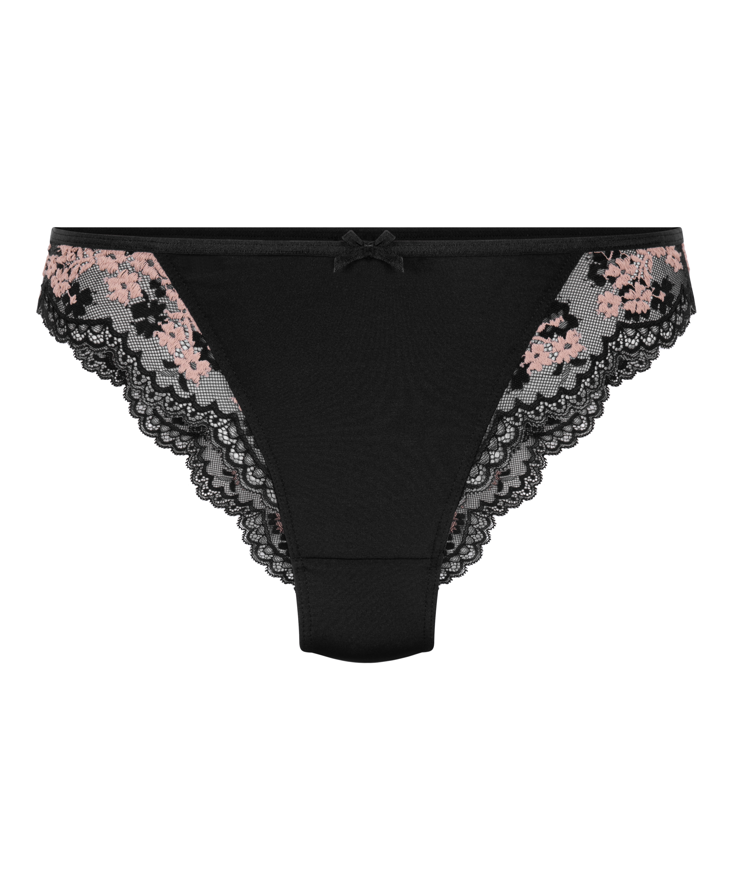 Culotte br&eacute;silienne jambe haute Caro, Noir, main
