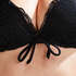 Crochet Bikini push-up Top , Noir