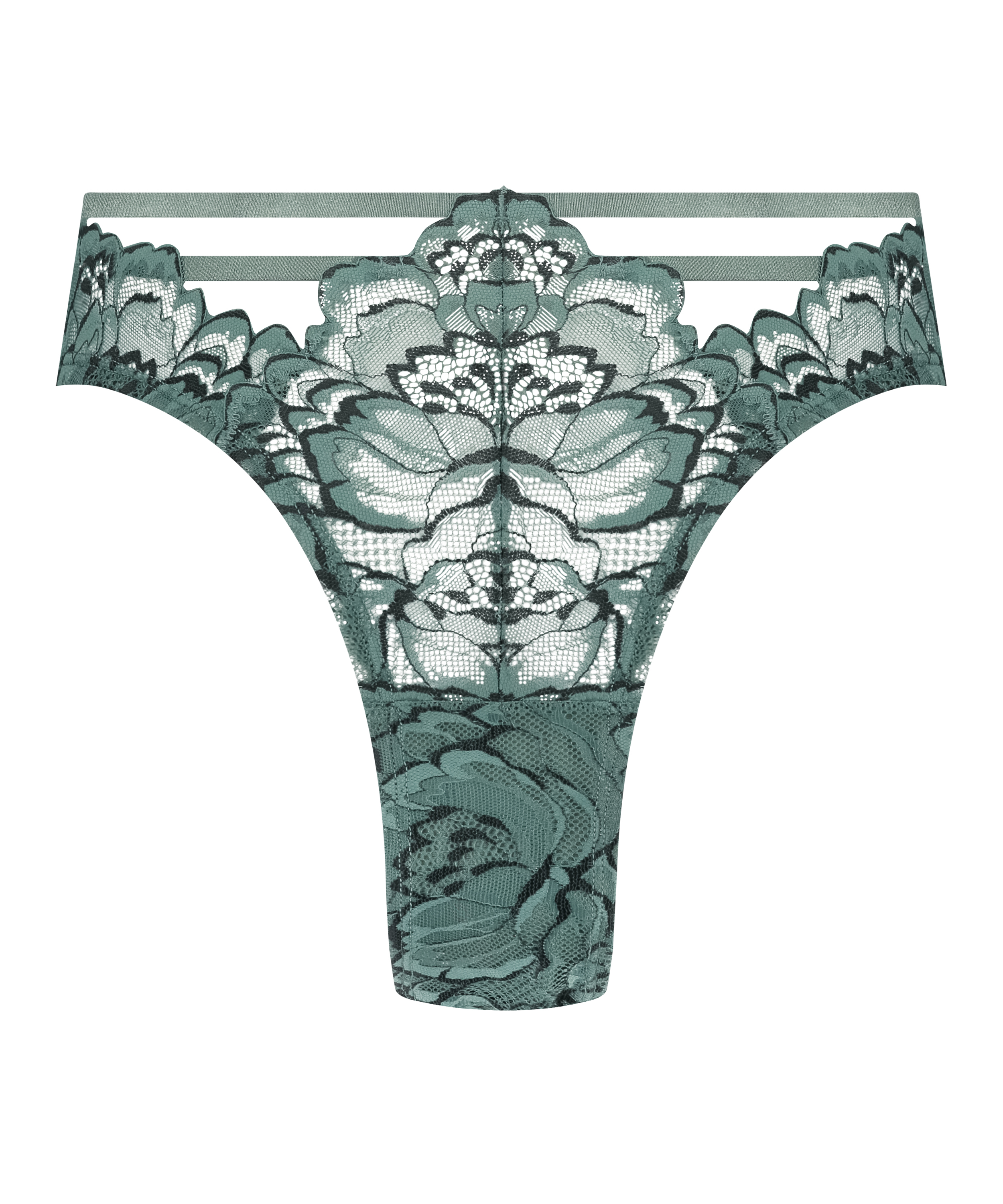 Slip brésilien Abby, Vert, main