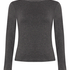 Haut à manches longues en coton doux, Gris