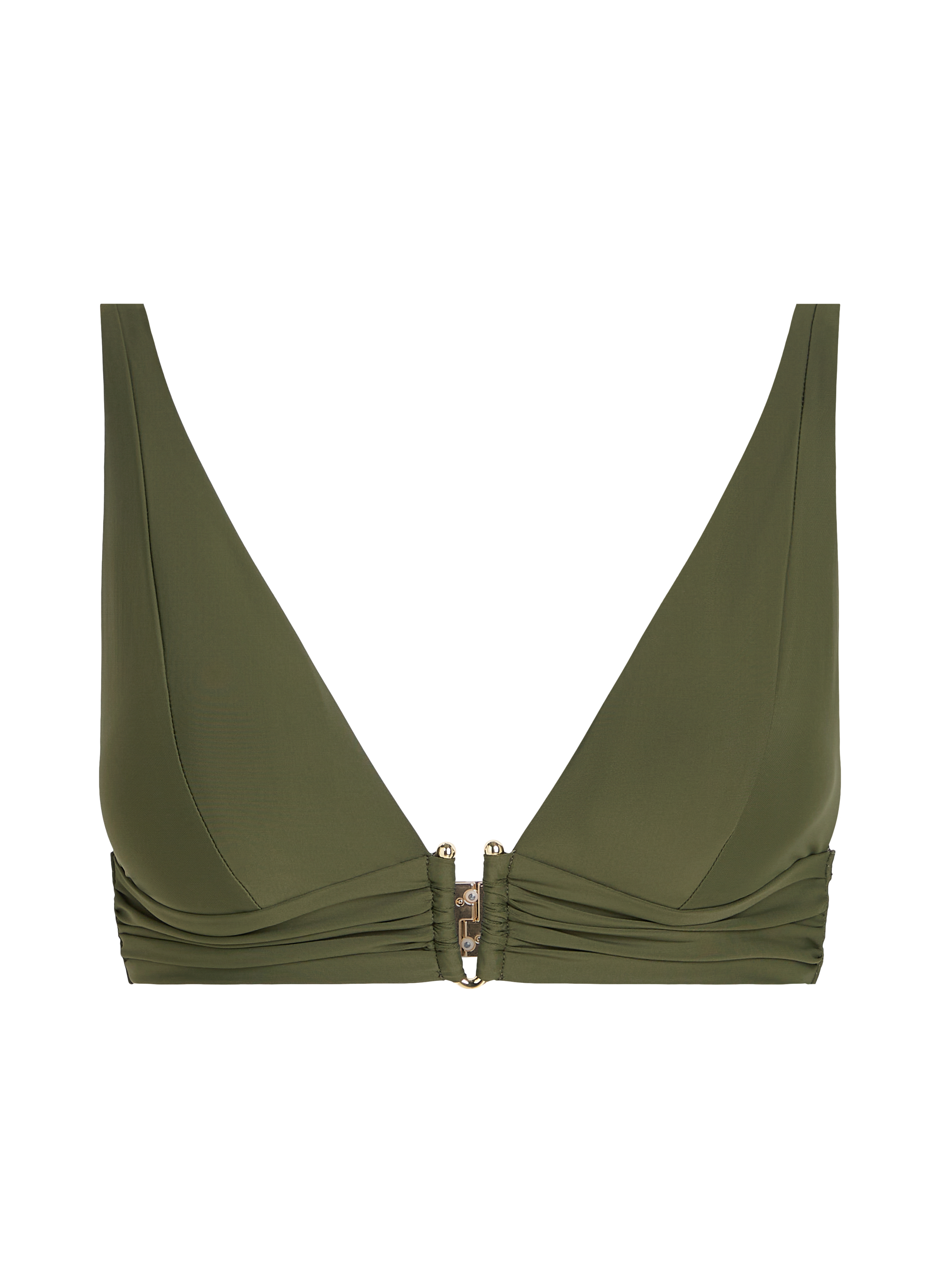 Haut de bikini triangle Luna, Vert, main