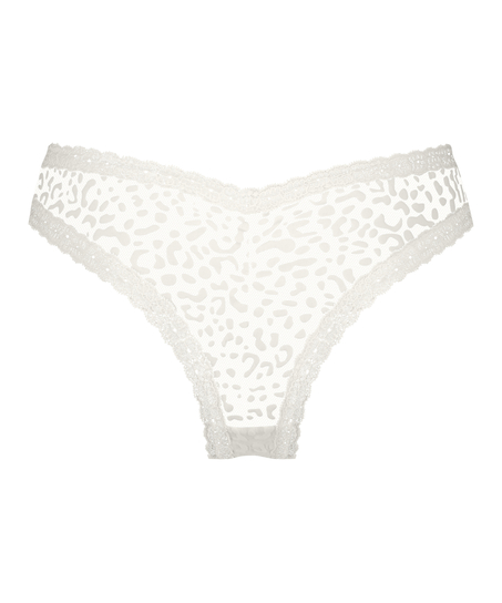 Slip brésilien V-shape Zena, Blanc