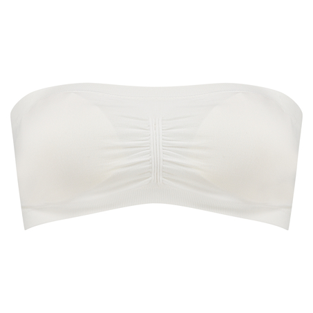 Top bandeau Seamless, Blanc