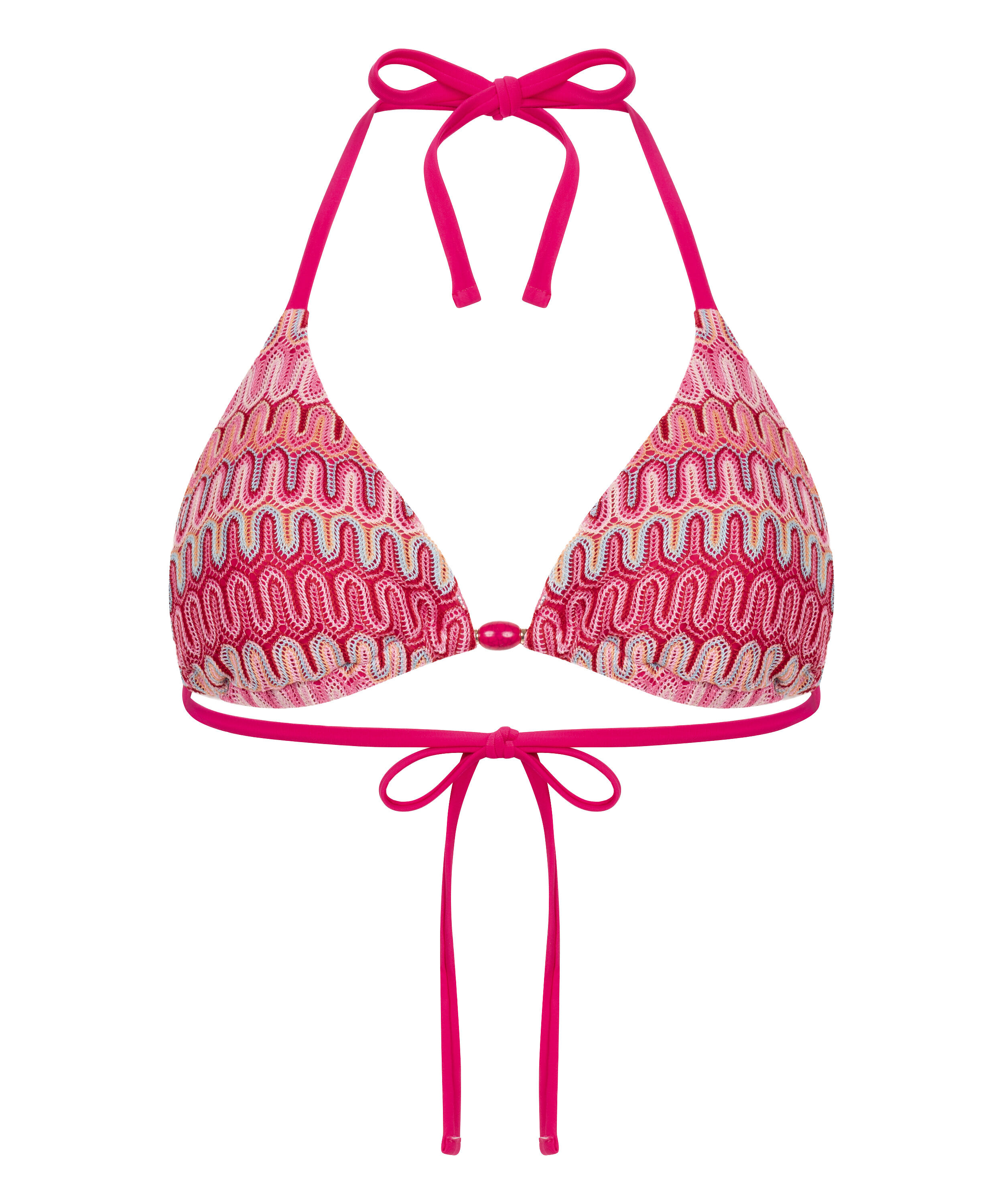 Haut de bikini triangle Cali, Rose