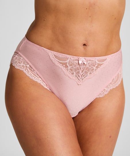 Slip taille haute Sophie, Rose