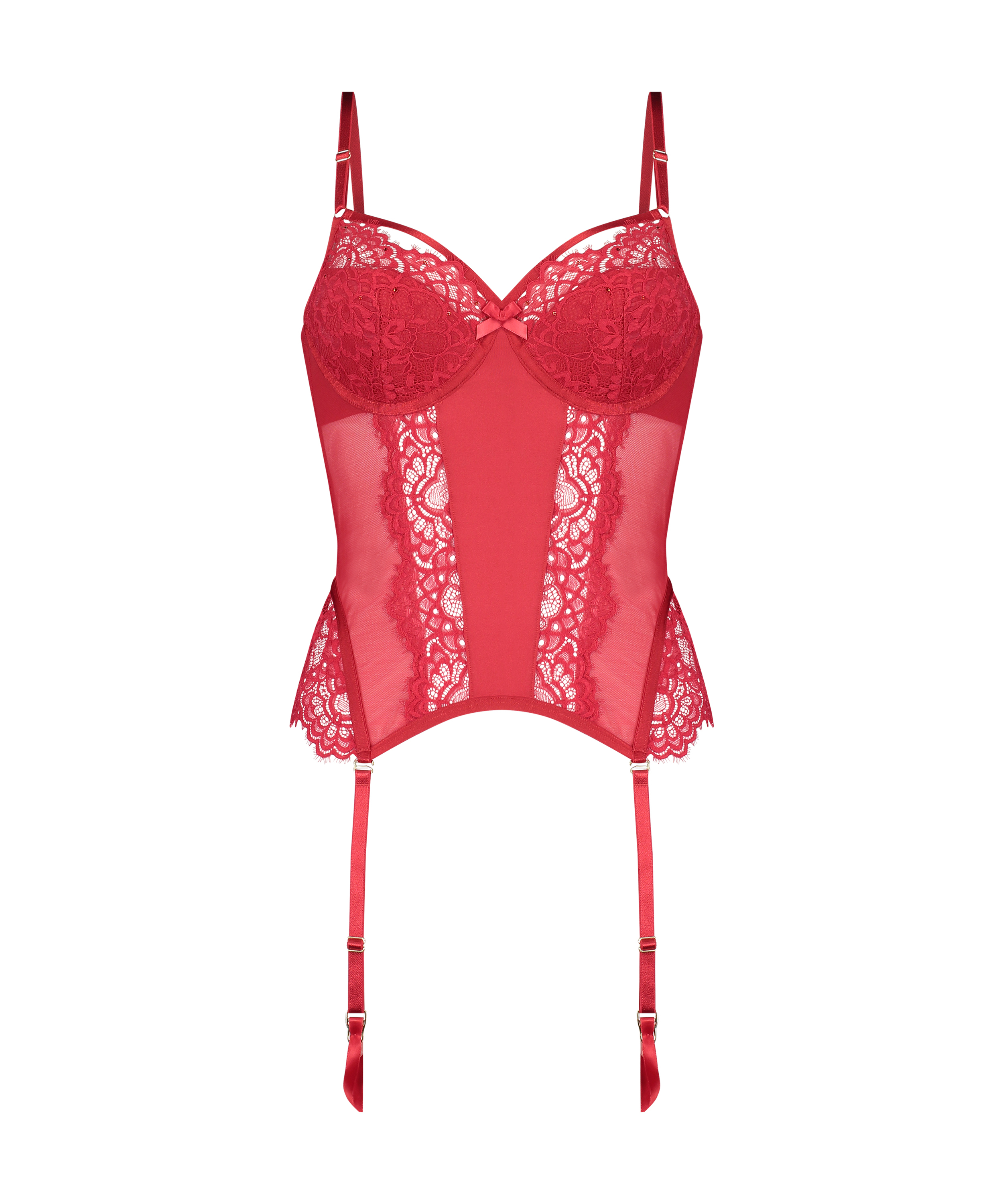 Bustier Rya, Rouge, main