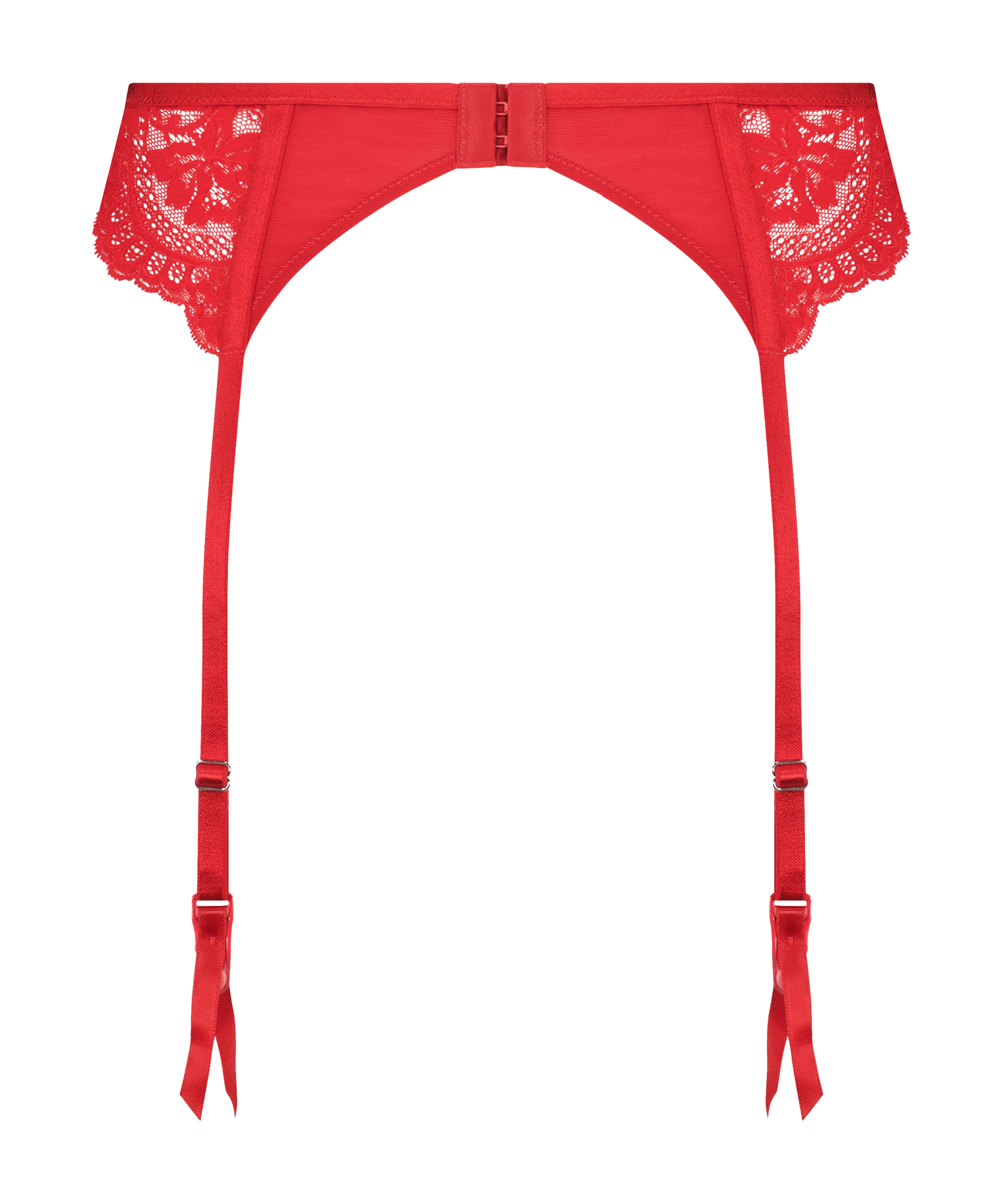 Porte-jarretelles Mariah, Rouge, main