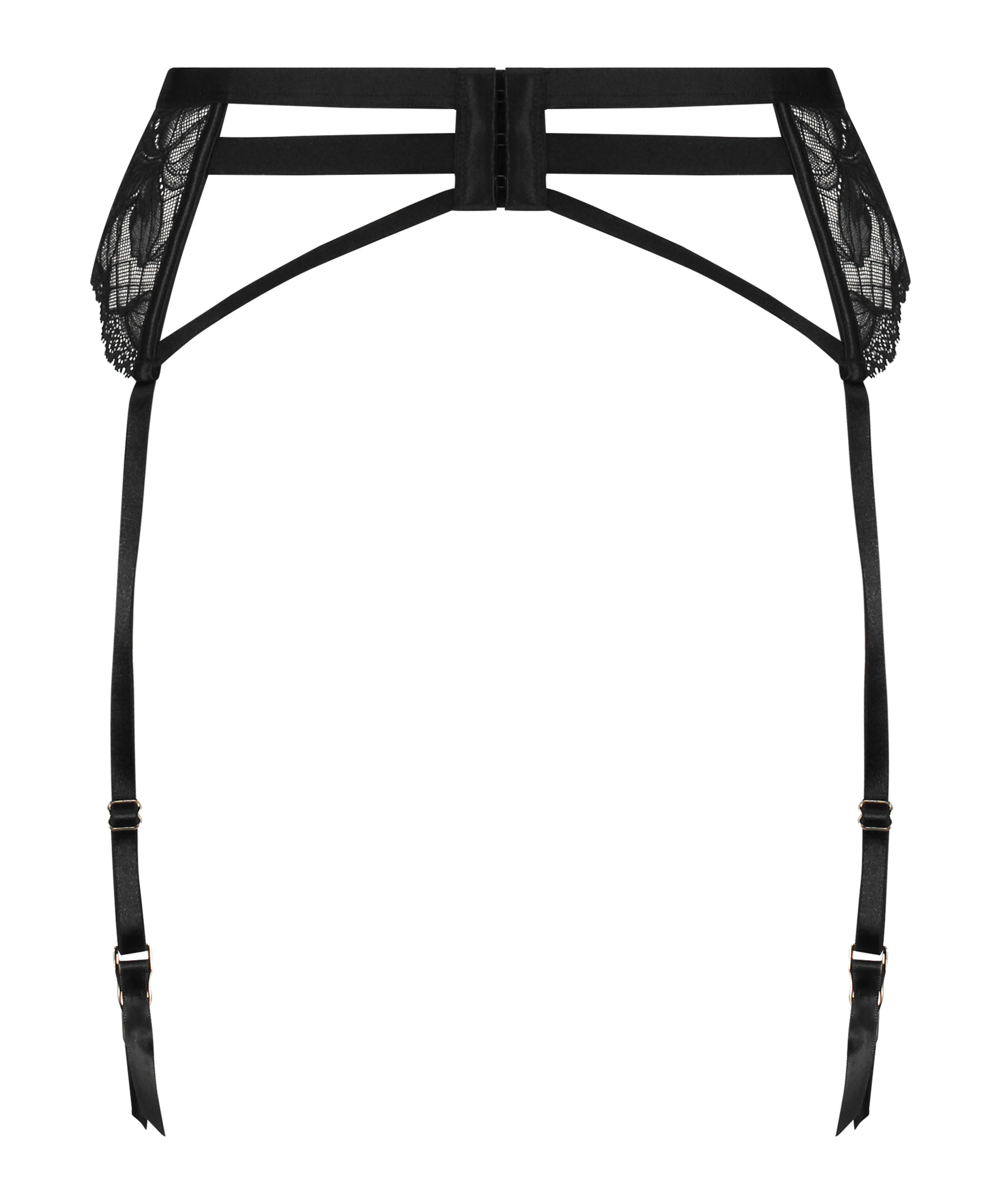 Porte-jarretelles Lulu, Noir, main