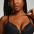 Soutien-gorge à armatures préformé push-up Marine, Noir