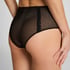 Culotte brésilienne Adeline taille haute, Noir
