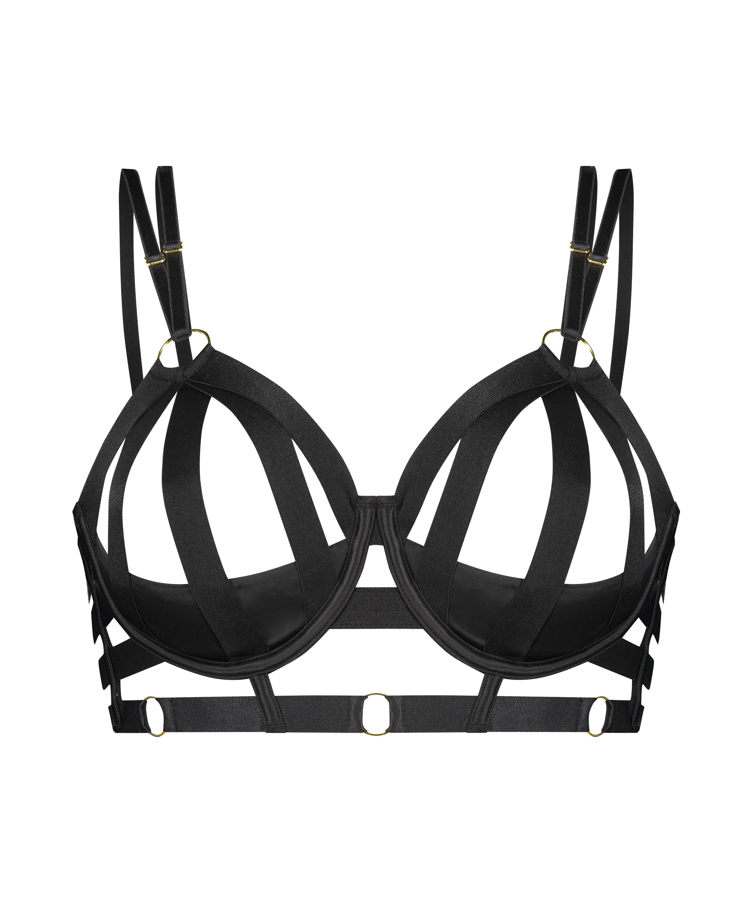 Soutien-gorge à armature non-préformée Athena, Noir, main
