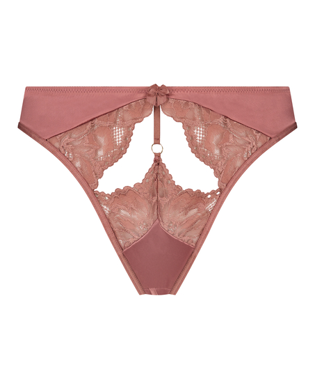 Slip brésilien à entrejambe ouvert Extrovert, Violet