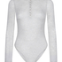 super soft Body haut avec cachemire, Blanc