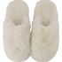 Pantoufles Fake Fur, Blanc