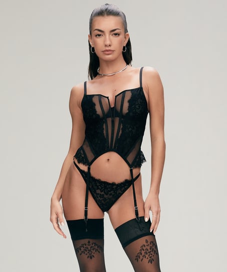 Bustier Isabella, Noir